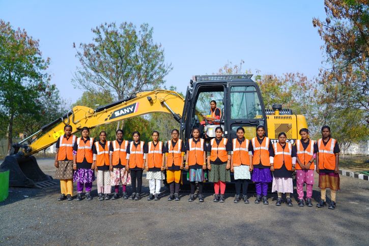SANY India Supports First All-Women Excavator Operator Training Batch at NAC Andhra Pradesh